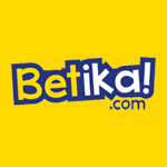 Betika logo with yellow background